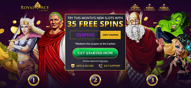 Royal Ace Casino - No Deposit Bonus Offer