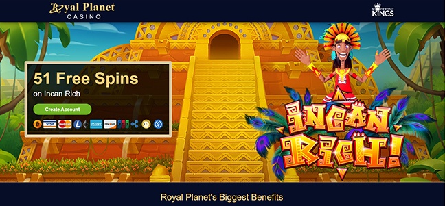 Royal Planet Casino - No Deposit Free Spins