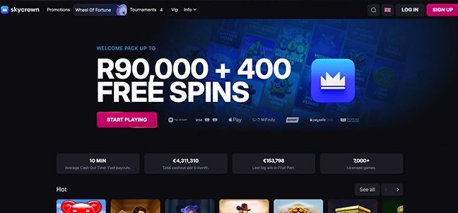 SkyCrown Casino – No Deposit Bonus