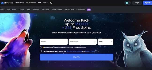 Sky Crown Casino –Deposit Match Bonus