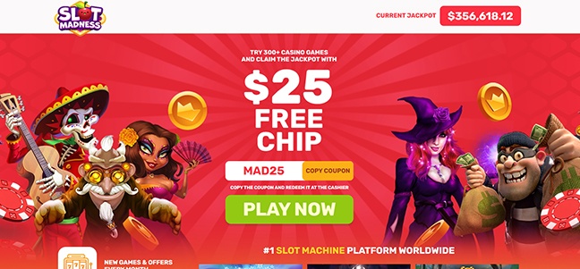 Slot Madness Casino – No-deposit Bonus Cash