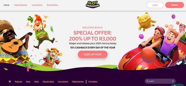Slot Paradise Casino - Deposit Match Bonus
