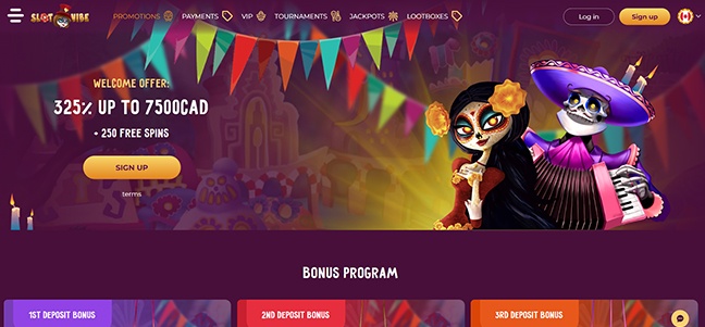 Slot Vibe Casino - No Deposit Bonus Spins