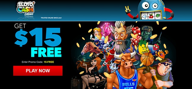 Sloto Cash Casino - No Deposit Cash Bonus