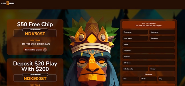 Sloto Tribe Casino – No Deposit Bonus