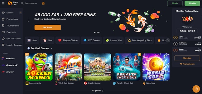 Slotozen Casino - Deposit Match Bonus