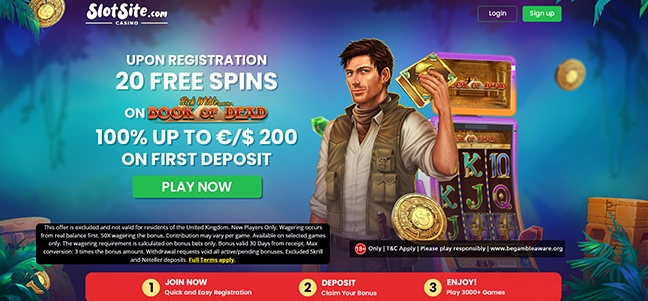 Slot Site Casino - No Deposit Bonus Spins