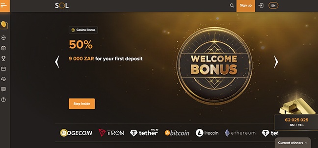 Sol Casino – No Deposit Bonus