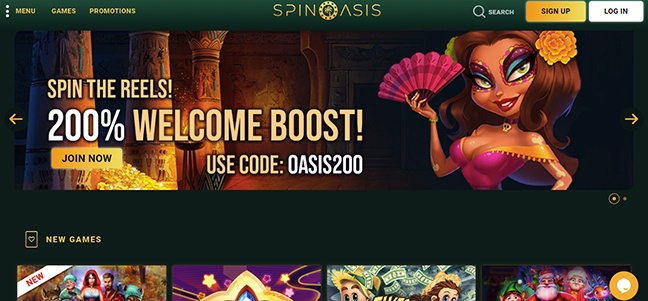 Spin Oasis Casino – No Deposit Free Spins