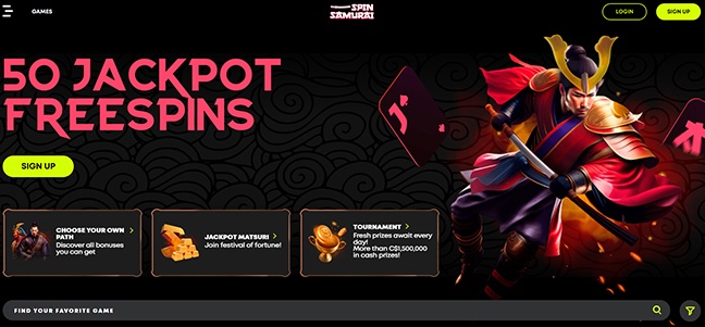 Spin Samurai Casino - No Deposit Free Spins