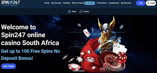 Spin247 Casino – No Deposit Free Spins