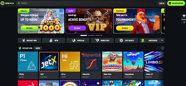 Spingreen Casino – No Deposit Bonus