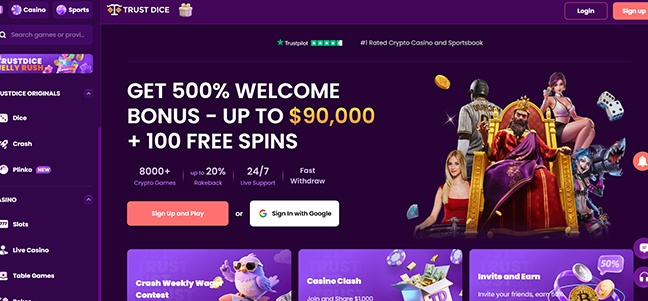 TrustDice Casino – No Deposit Bonus