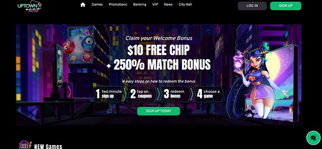 Uptown Aces Casino – No Deposit Bonus