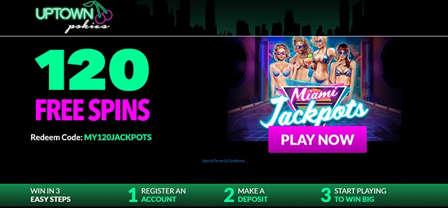 Uptown Pokies Casino - No Deposit Bonus Spins