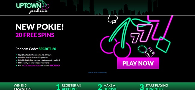 Uptown Pokies Casino – No Deposit Bonus