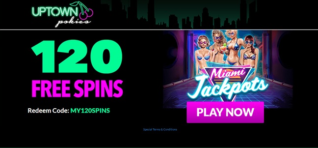 Uptown Pokies Casino - No Deposit Free Spins