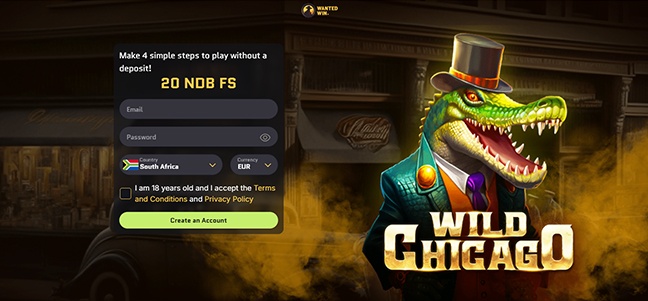Wanted Win Casino - No Deposit Free Spins