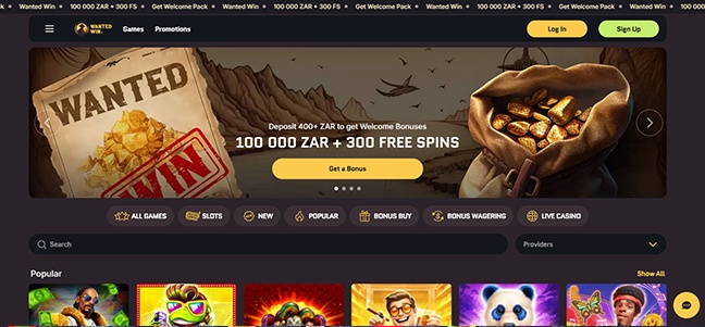 Wanted Win Casino – No Deposit Bonus