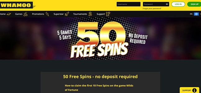 Whamoo Casino – No Deposit Bonus