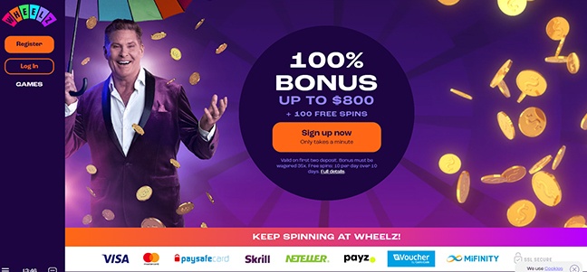 Wheelz Casino - Deposit Match Bonus