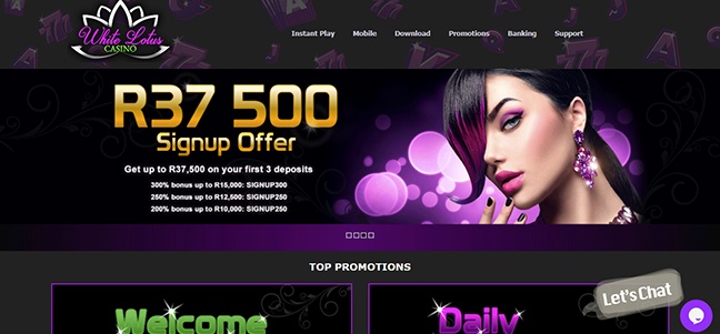 White Lotus Casino –No Deposit Free Spins