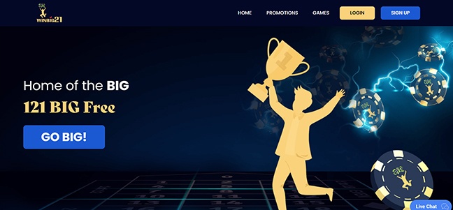 WinBig21 Casino - No Deposit Casino Credit