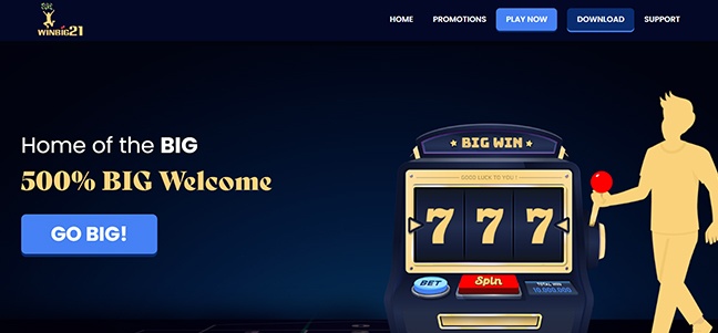WinBig21 Casino - No Deposit Bonus Credits