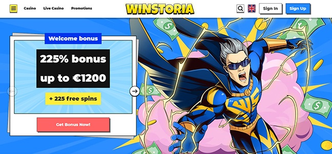 Winstoria Casino - No Deposit Free Spins