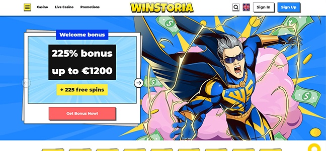 Winstoria Casino - No deposit free spins