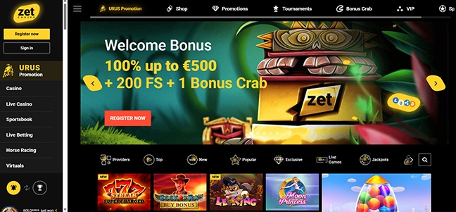 Zet Casino – No Deposit Bonus